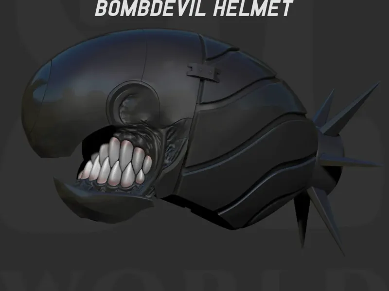 Chainsaw man Reze Bomb devil Helmet Stl for cosplay