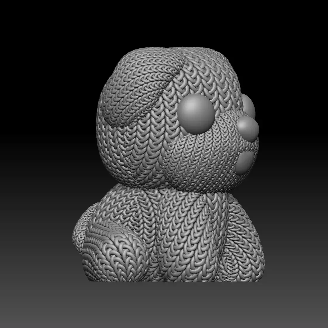 Knitted Pug