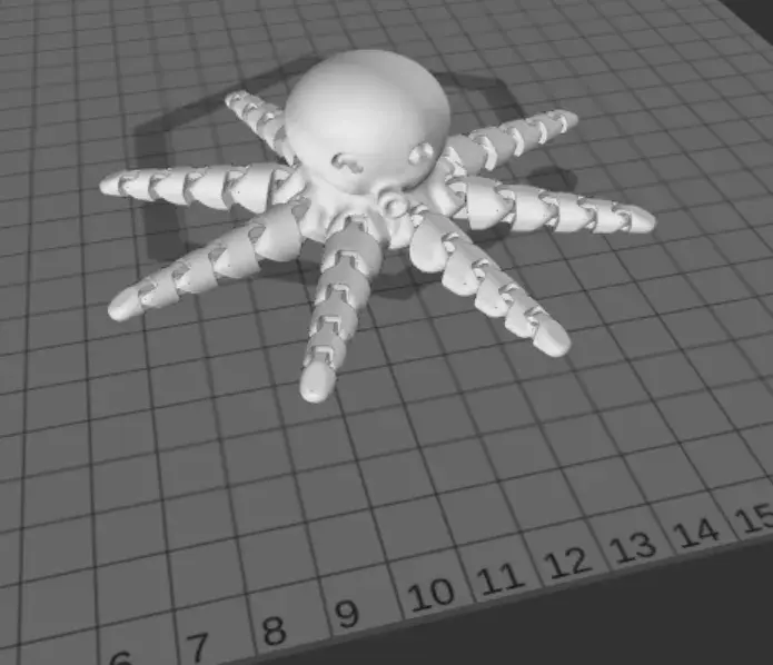Octopus chain link ragdol toy articulated