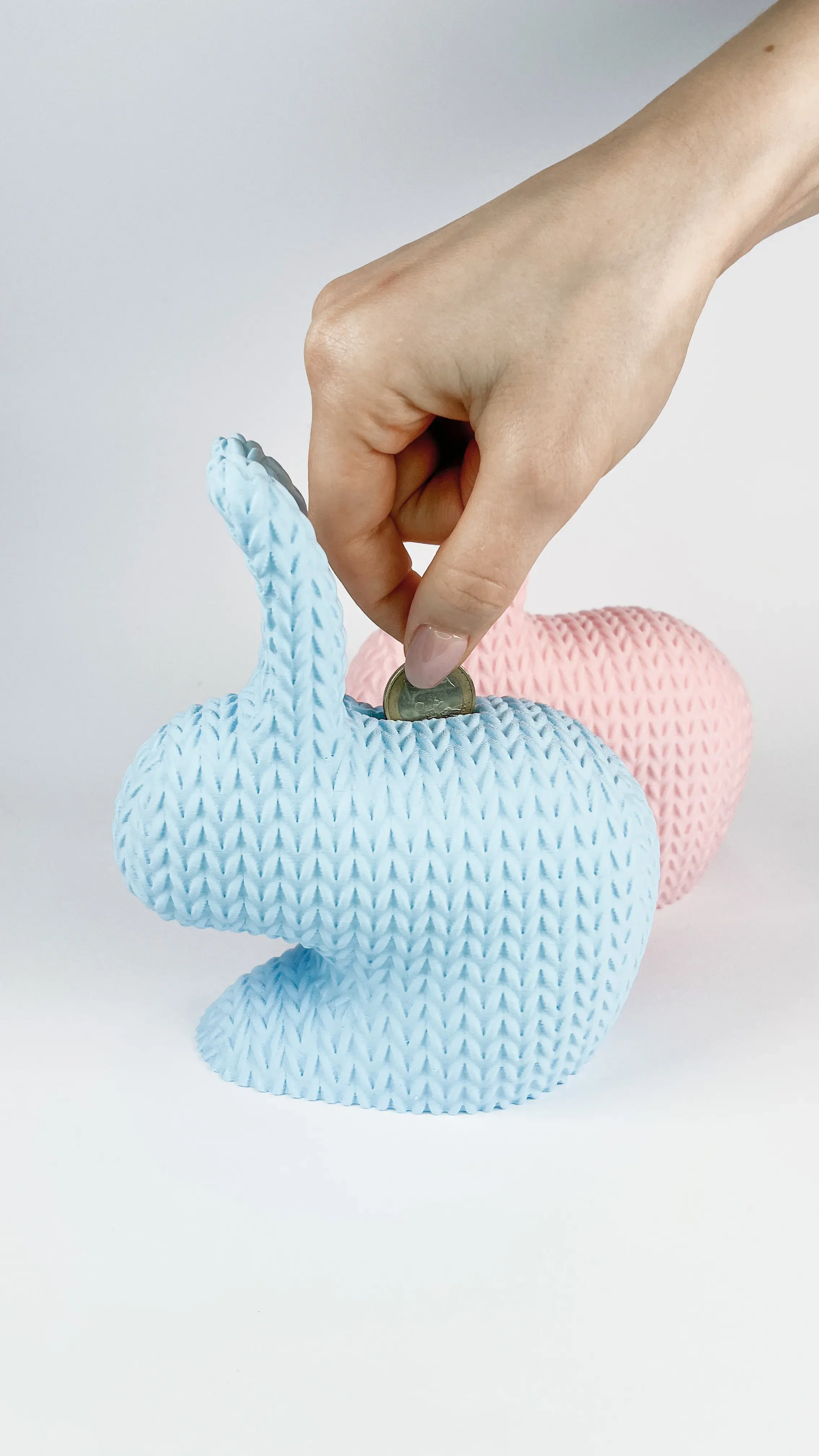 Troy Rabbit Knitted (Container + Piggy Bank Version), Easter
