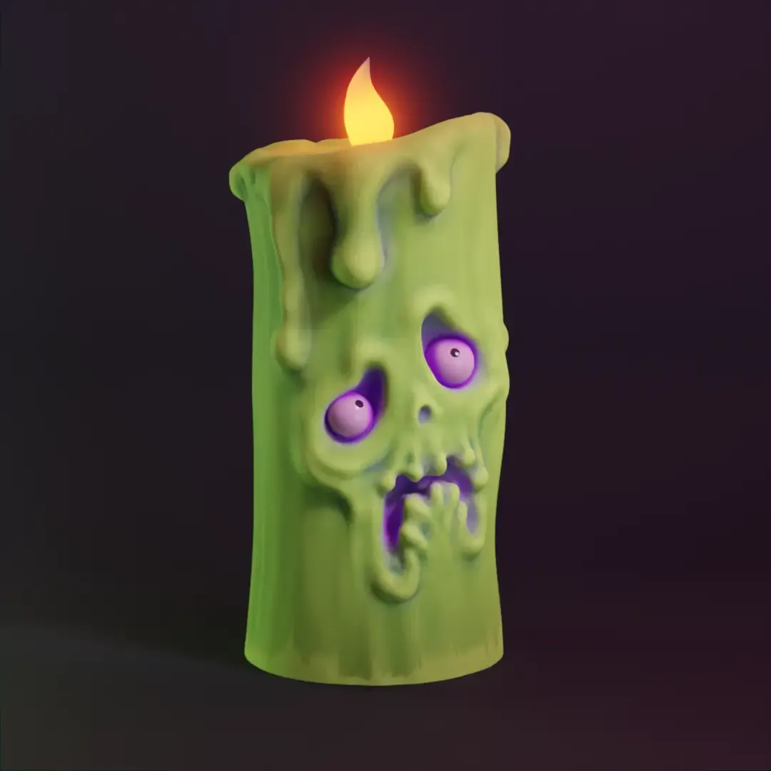 Spooky Ghost Candle
