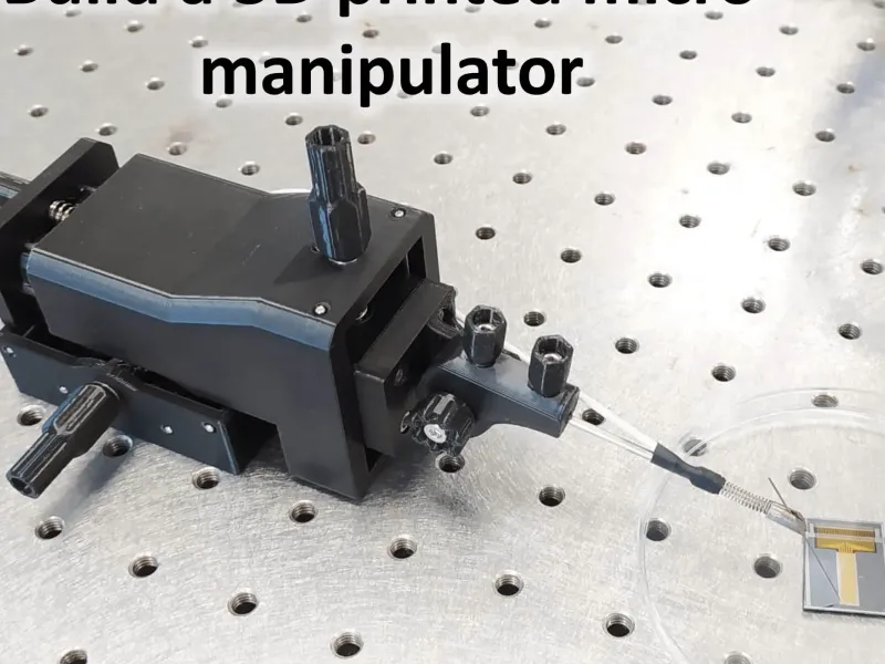 Micromanipolatore a 3 assi