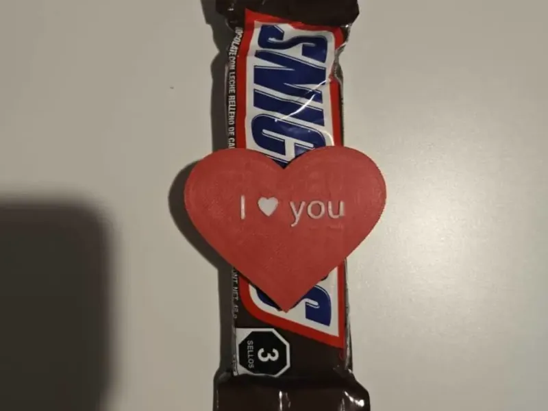 Snickers Heart Clip