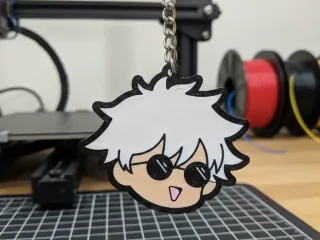 LLAVERO SATORU GOJO LENTES - 3DLABMEX