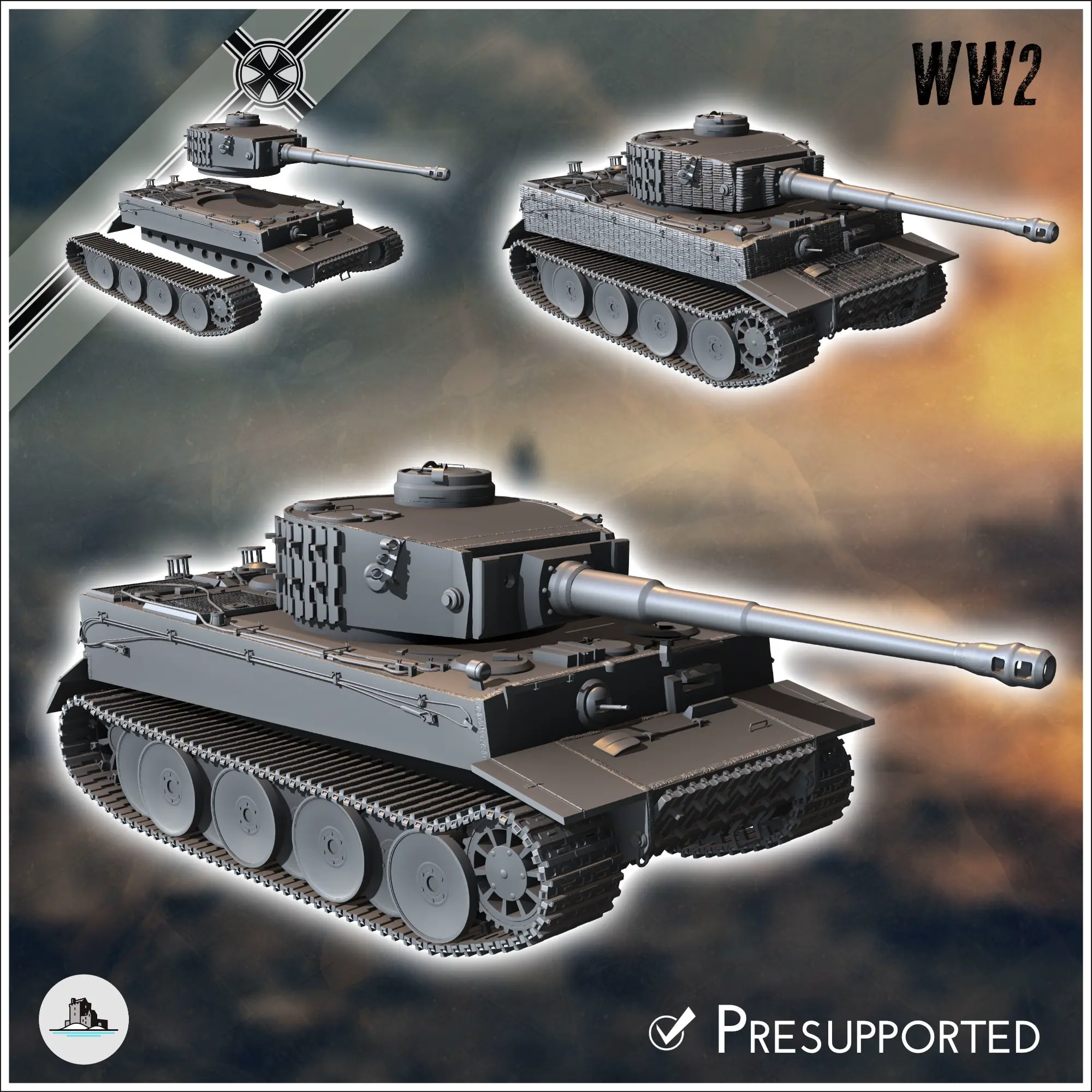 Panzer VI Tiger Ausf. E 1942 (early) - WW2 miniatures armor