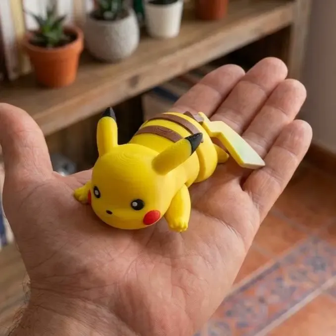 Pikachu Articulado Full Color - Keychain
