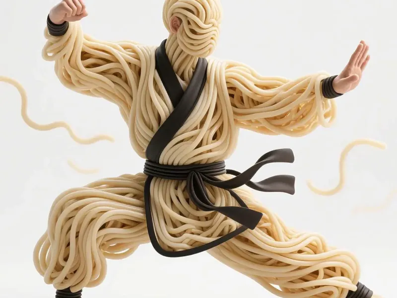 Figura de Kung Fu de Fideos