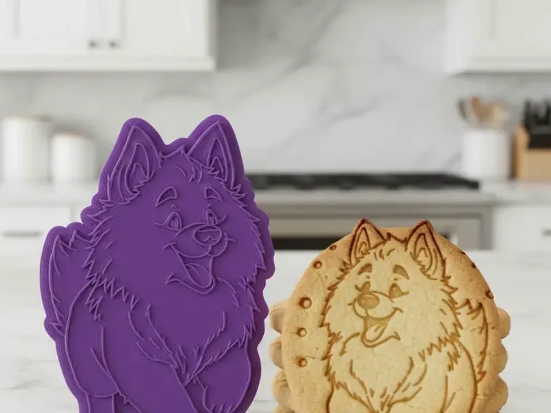 samoyed in the snow cookie cutter