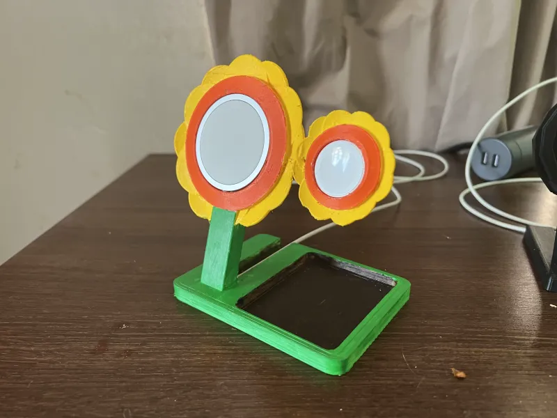 Support de téléphone Sunflower MagSafe pour iPhone et Apple Watch