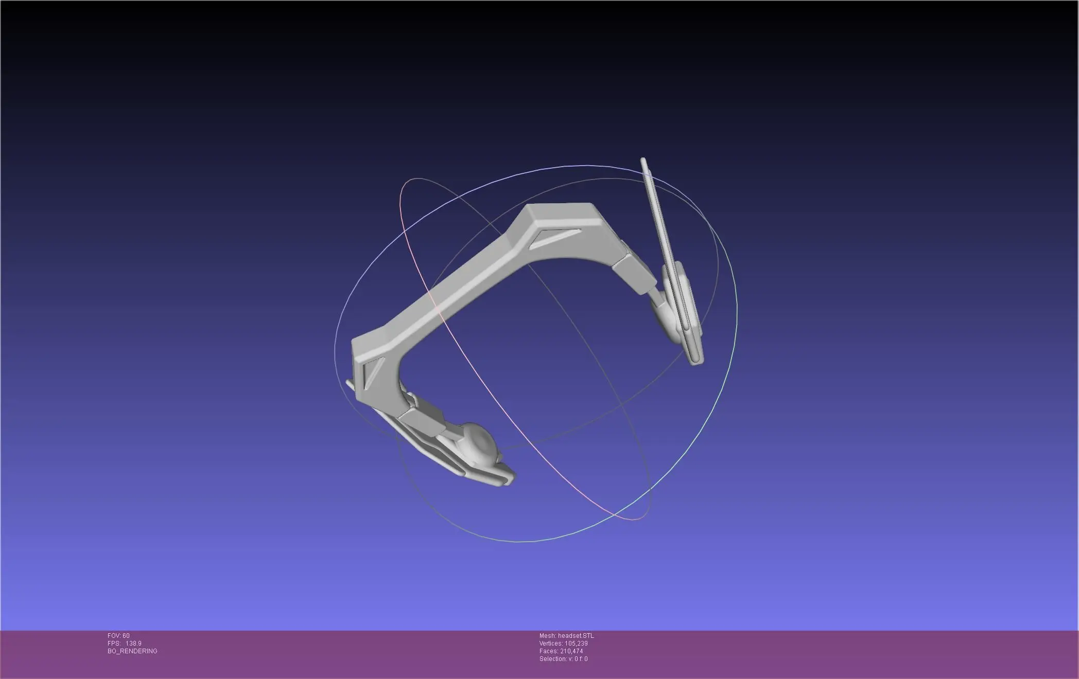 Overwatch 2 Version D.Va Headset Druckbares Modell