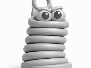 Slinky keychain 
