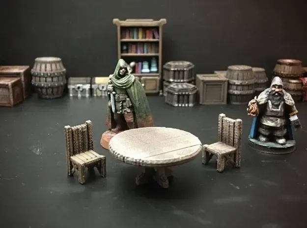 Delving Decor: Tavern Table (28mm/Heroic scale)