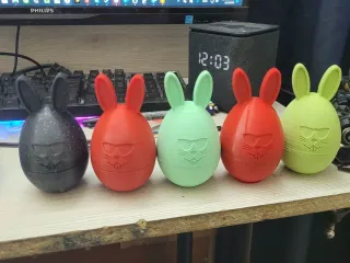 Bunny Eared Hollow Easter Egg (Threaded)