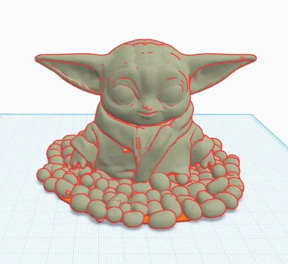 Grogu (Baby Yoda) easter decoration