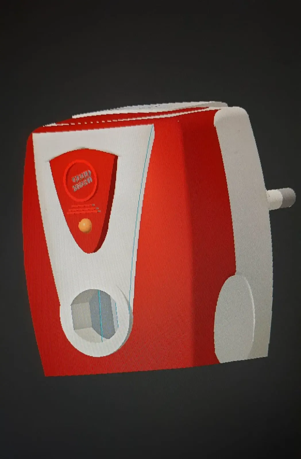 The mosquito repellent machine assembled 3d model.