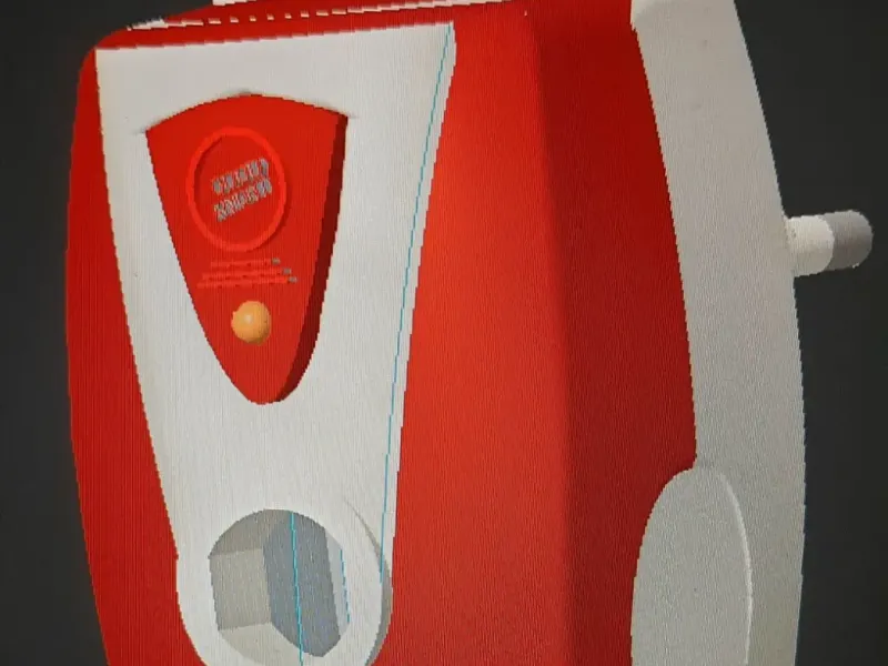 The mosquito repellent machine assembled 3d model.