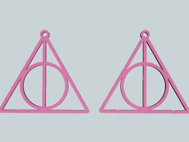 deathly hallows earrings