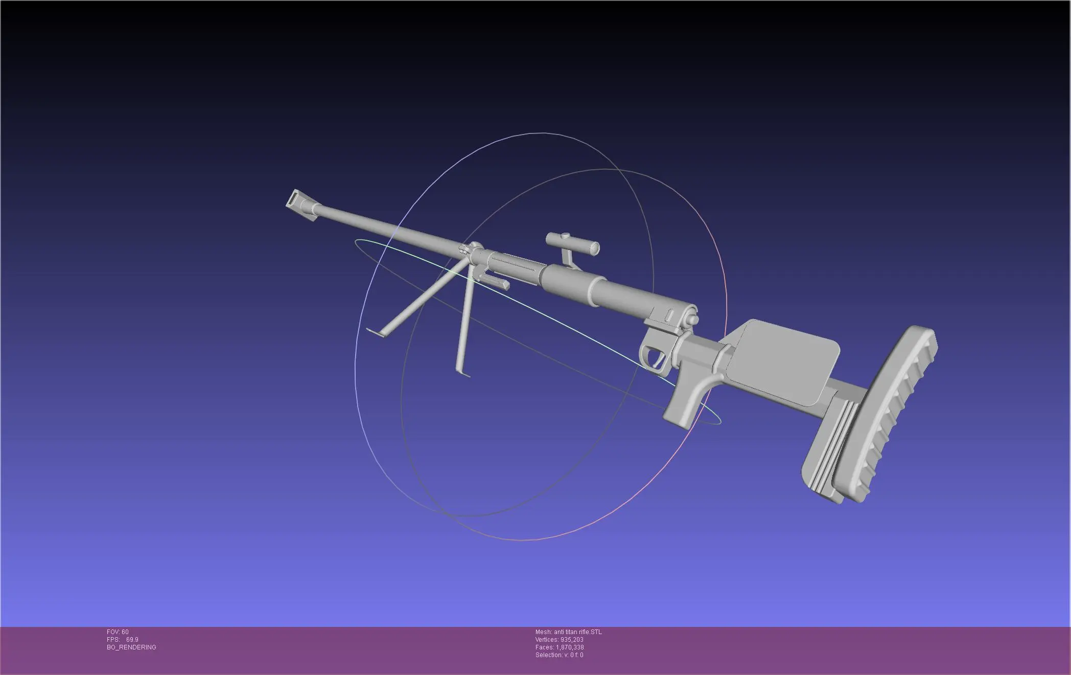 Attack On Titan Anti Titan Rifle Printable Model | 3D models download ...