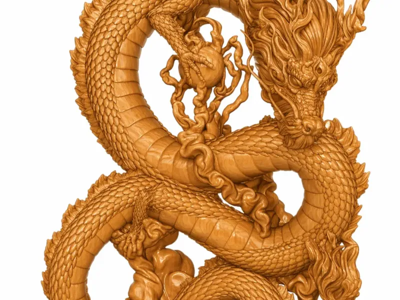 Chinese Dragon statuette