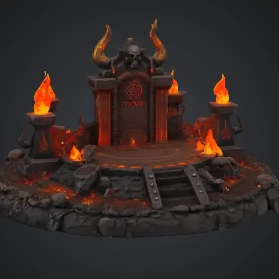 FREE hellish figure stand game rpg