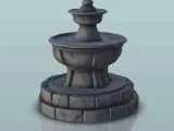 Classic fountain - miniatures warhammer terrain scenery tabl-0