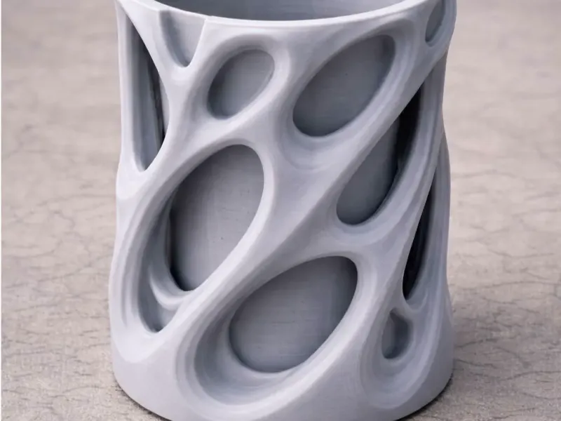 Biomorphic Spiral Tower Container