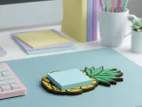 Pineapple Sticky Note Holder | Fun Tropical Desk Organizer-2