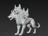 Cerberus, the three-headed dog guarding the gates of hell-4