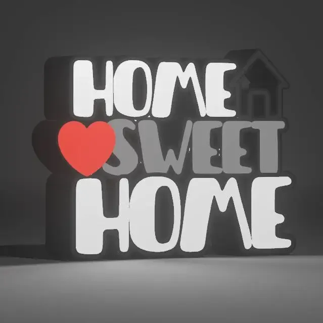 Home sweet home lightbox