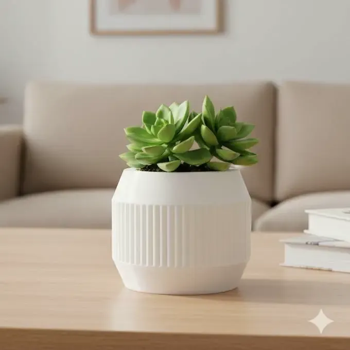 Compact Decorative Planter Modern Design