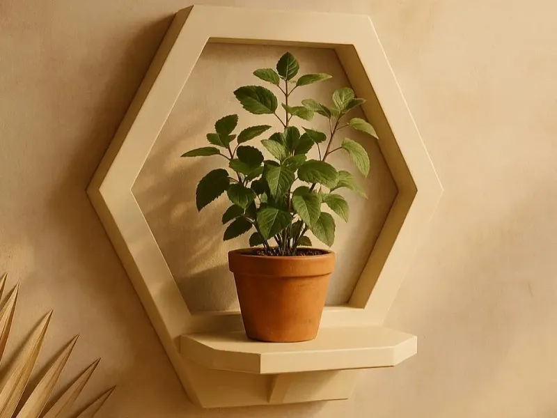 Shelf/wall flower stand Hexa -MOKA Design