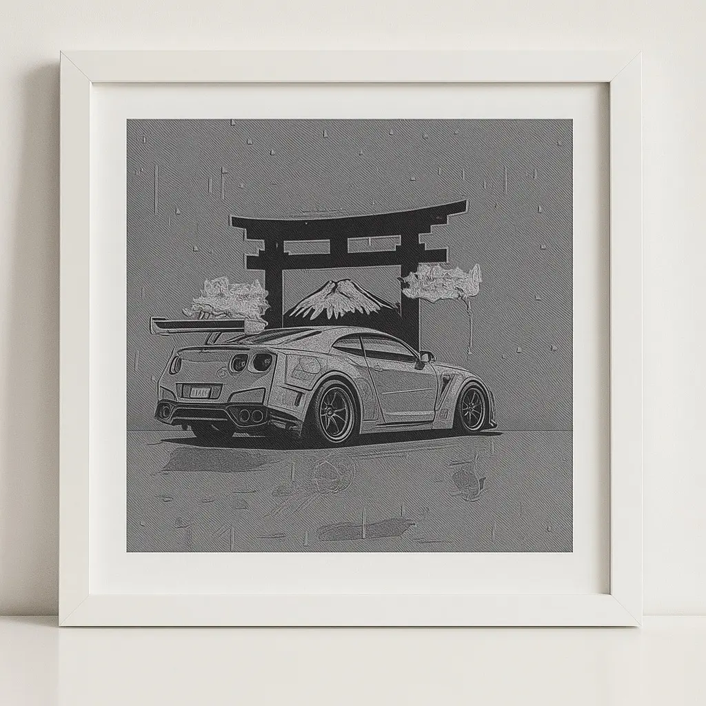 Skyline R35 3D-Art Picture