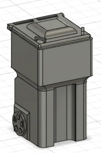 1/18 POUBELLE A ORDURE EXTERIEUR / OUTDOOR TRASH BIN