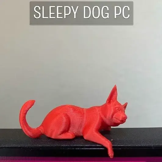 Monitors friend sleepy german shepherd