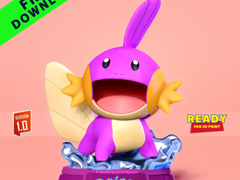 Shiny Mudkip - Pokemon Fanart
