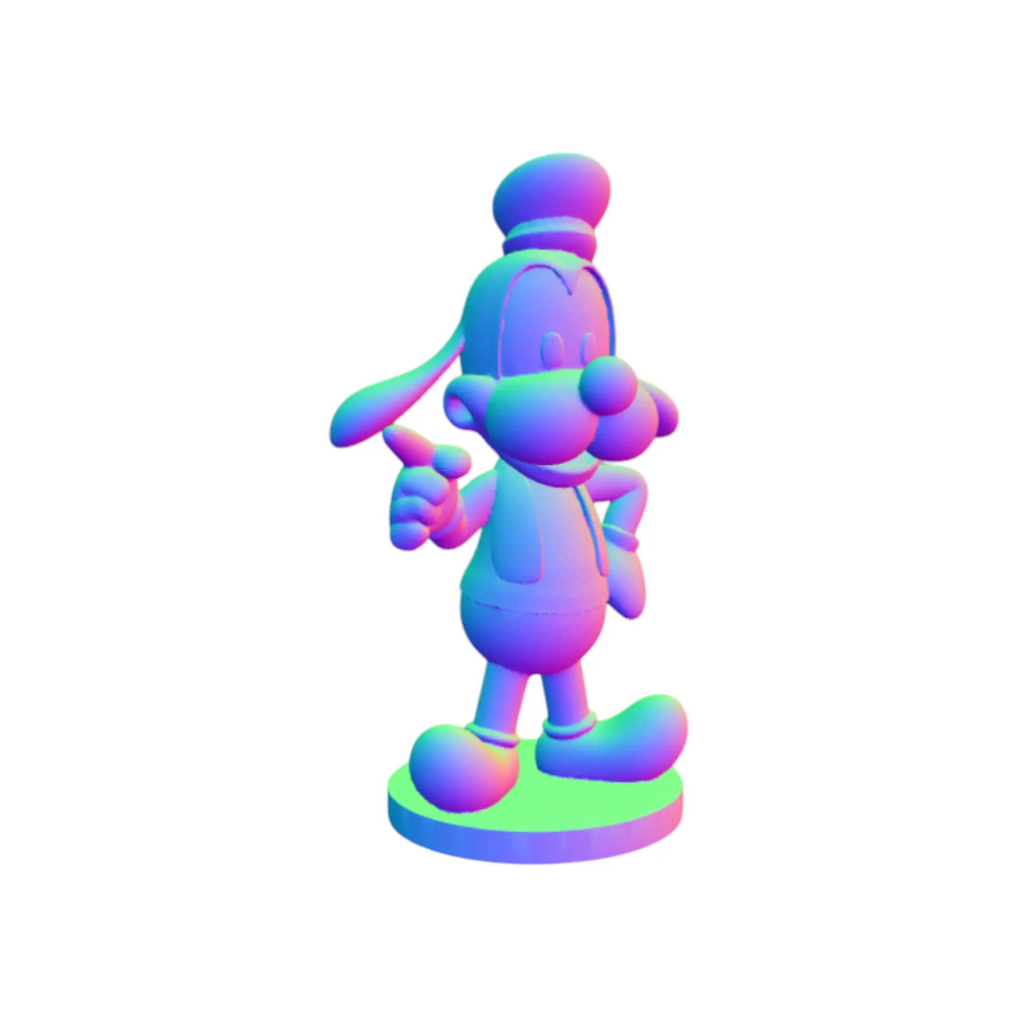 Funny Dog Character 3D Printer Model