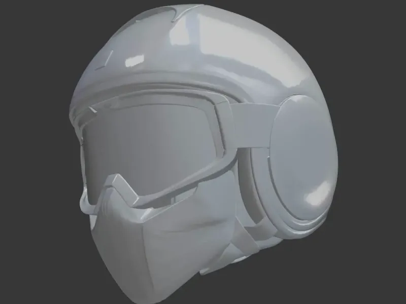 Motorcycle Full-Face Helmet – High-Detail 3D Printable