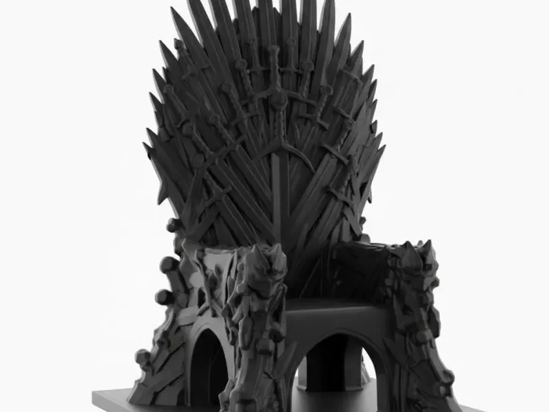Abyssal Blade Throne – Gothic War King Aquarium Centerpiece