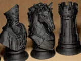 Chess Set Medieval Stylized-3