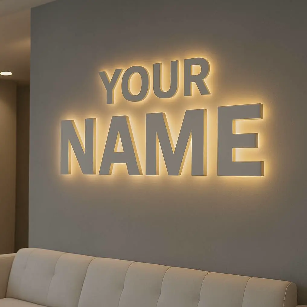 Free Home Decorations & Ornaments STL Download - Your Name Logoby DevSG