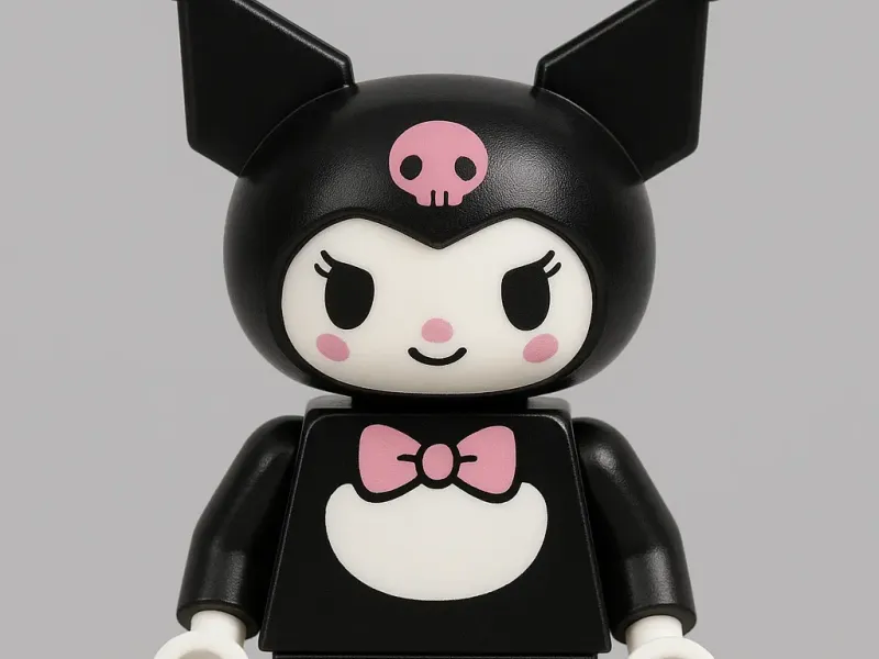 Kuromi Lego Figure 