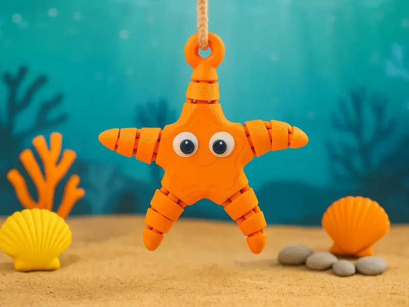 Articulated Starfish - Flexible Ocean Fidget