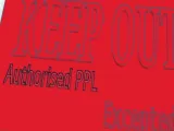 Keep out sign-0