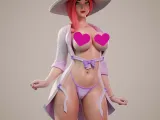GIRL ON THE BEACH / B-0