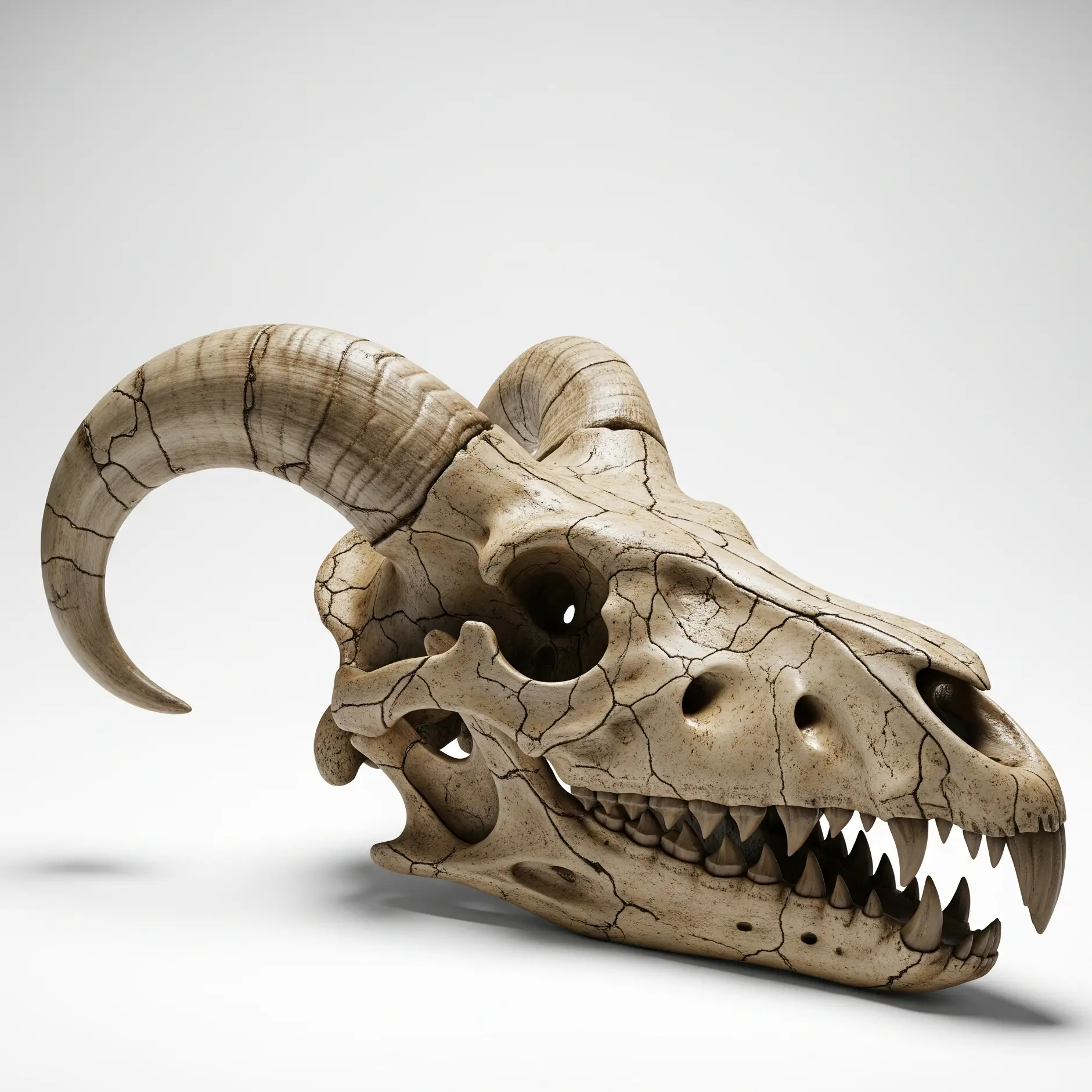 Scanned Dragon skull fossil.