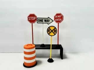 Mini traffic signs