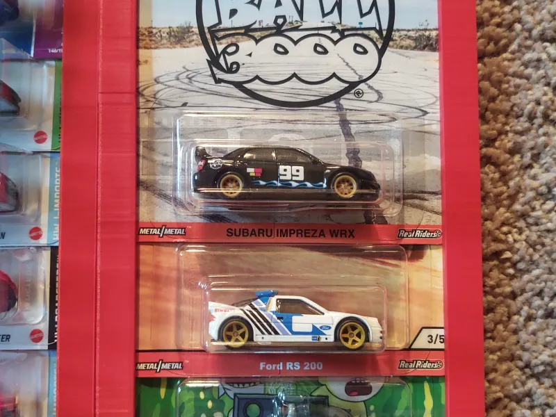 1/64 Wall Mount Display For Cased Hot Wheels