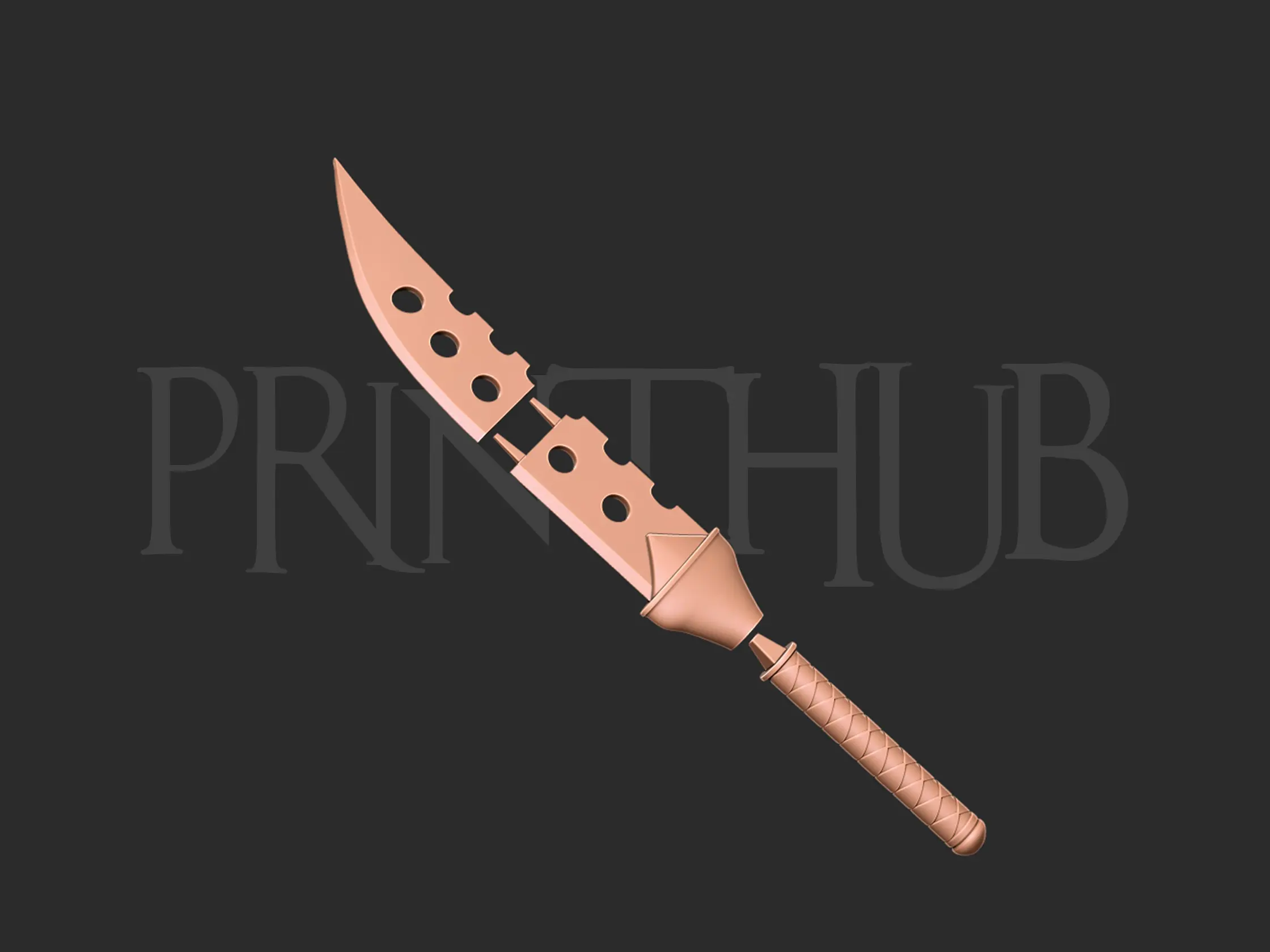 İblis Kılıcı Lostvayne - Yedi ölümcül günah 3D baskı modeli