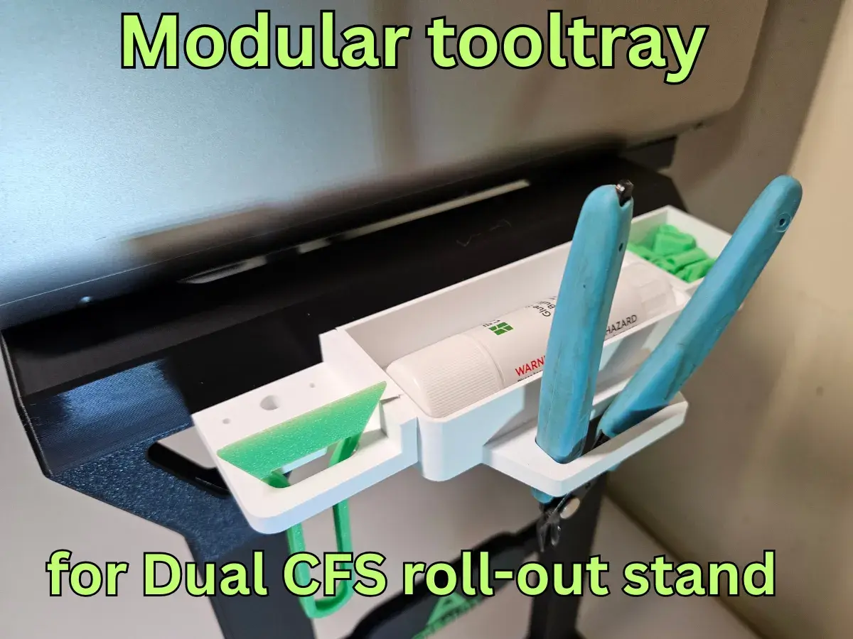 Modular tool tray for Dual CFS Stand