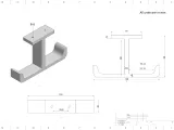 Under Desk Headphone Holder T-shaped – Gaming Desk Mount-4